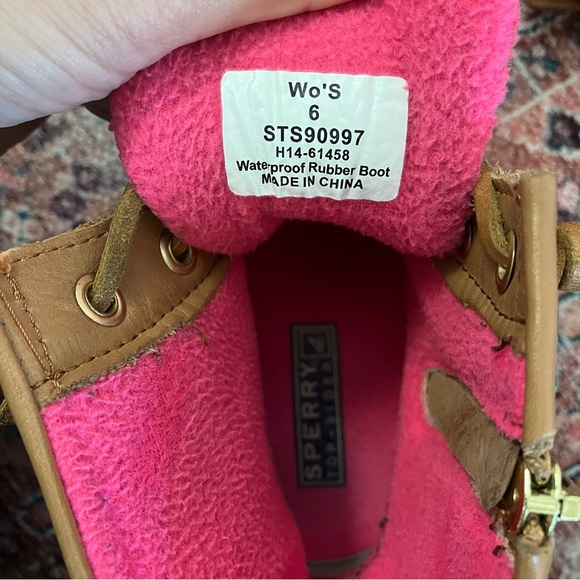 Sperry Saltwater Topsider Duck Boot, Hot Pink - Picture 6 of 6